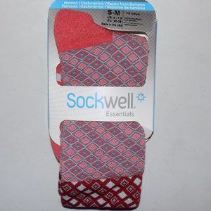 New Sockwell Cashmerino The Avenue Guava socks S/M